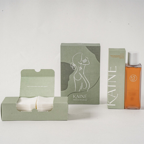 Kaine Kombu Balancing Ampoule Toner 150ml + Cotton Pads 40pcs (80 sheets)