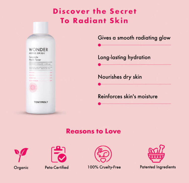 Tony Moly WONDER CERAMIDE MOCHI TONER