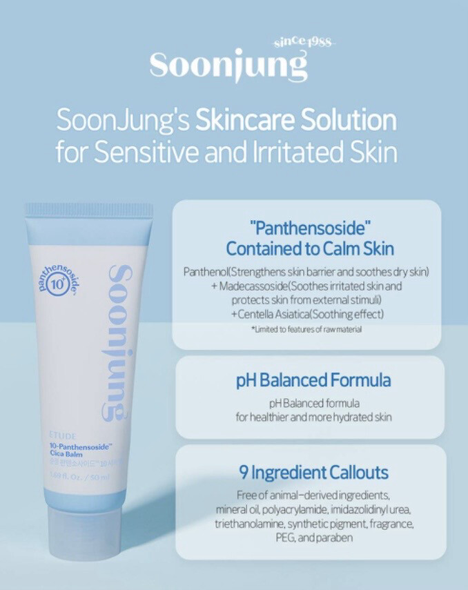 SoonJung 10-Panthensoside Cica Balm