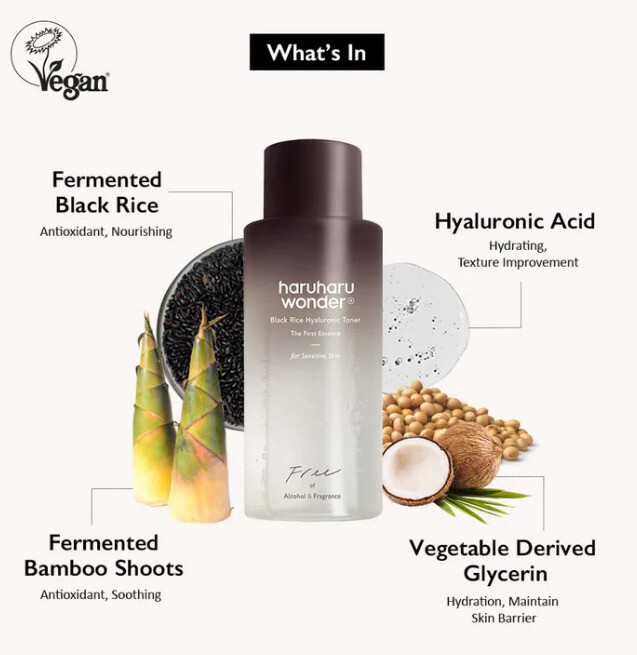 HaruHaru Wonder Black Rice Hyaluronic Toner
