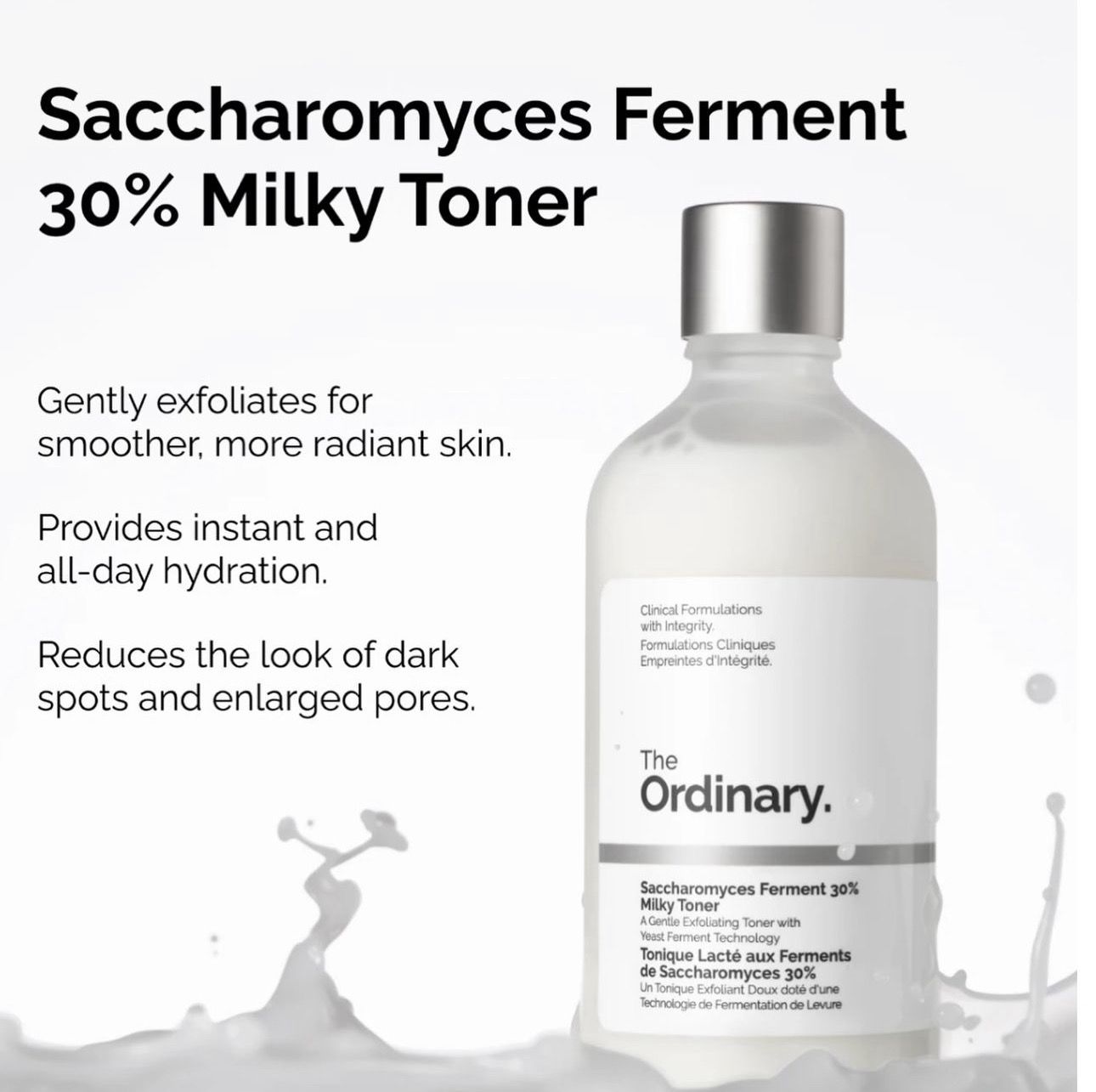 Saccharomyces Ferment 30% Milky Toner
