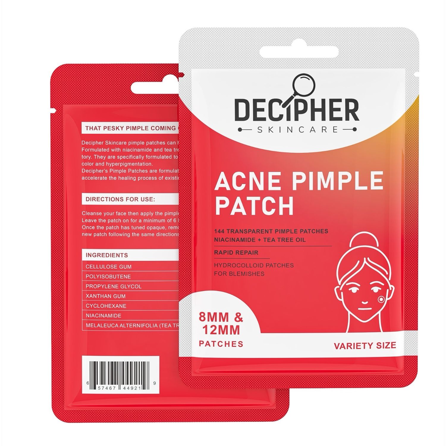 Decipher Skincare Pimple Patches 144ct