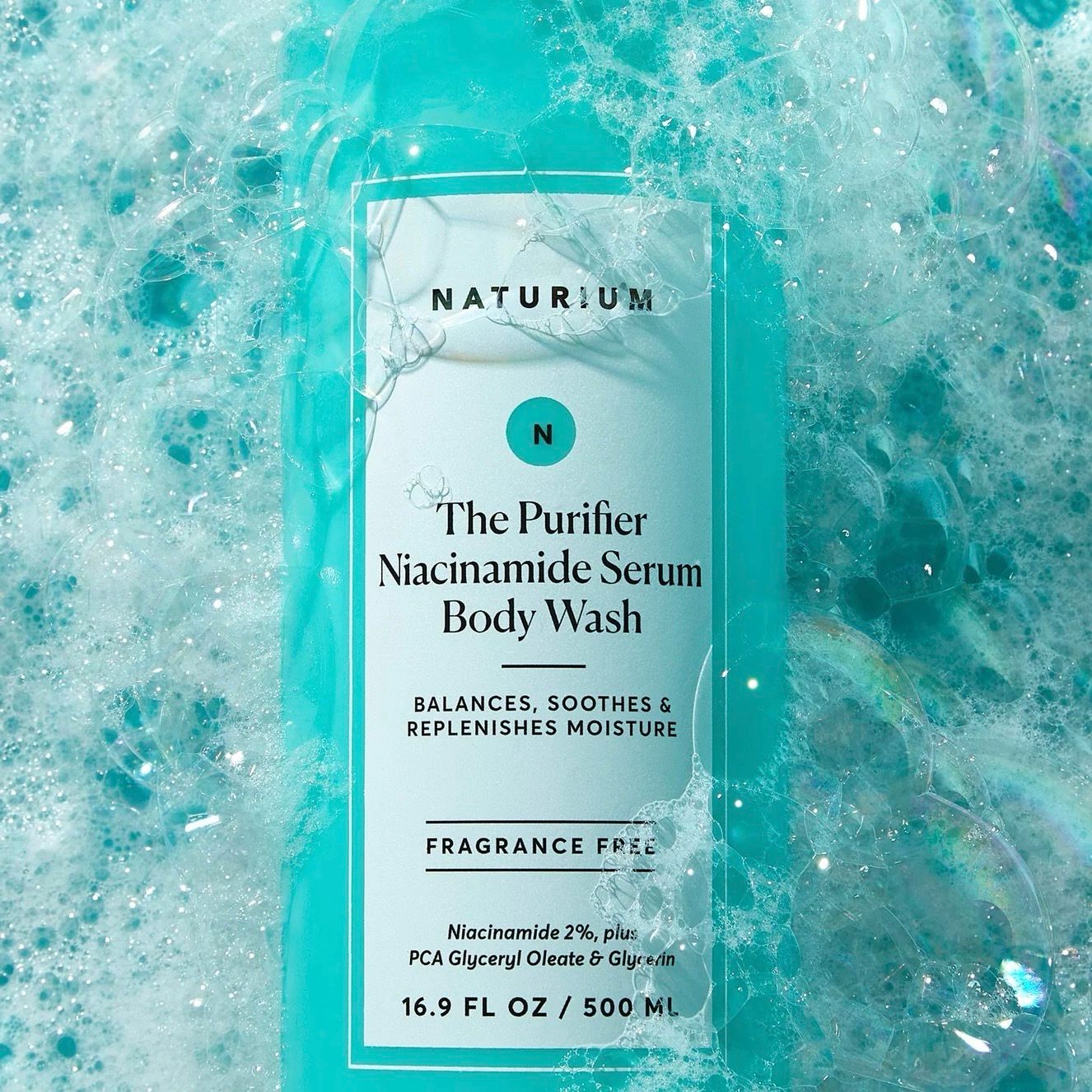 NATURIUM THE PURIFIER NIACINAMIDE SERUM BODY WASH!
