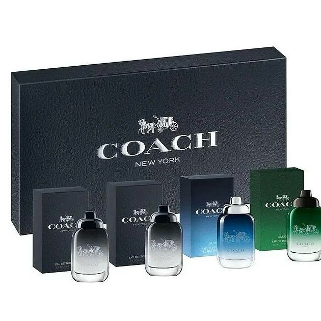 Coach Men’s Eau De Toilette 4 Piece Minispray Gift Set