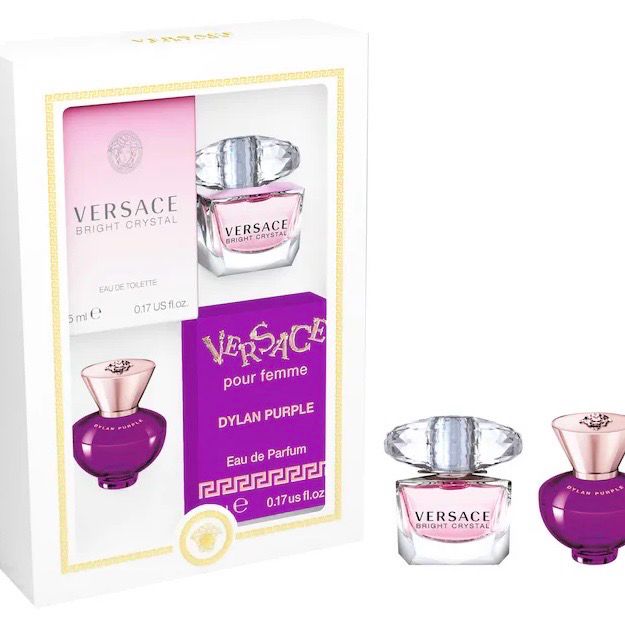 Versace Mini Dylan Purple &amp; Bright Crystal Perfume Set.