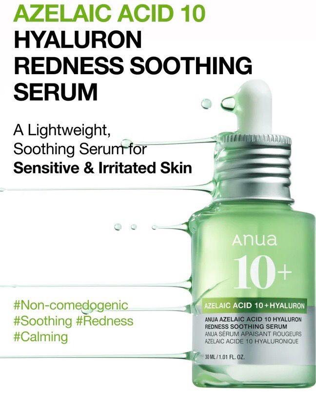 Anua Azelaic Acid 10 Hyaluron Redness Soothing Serum