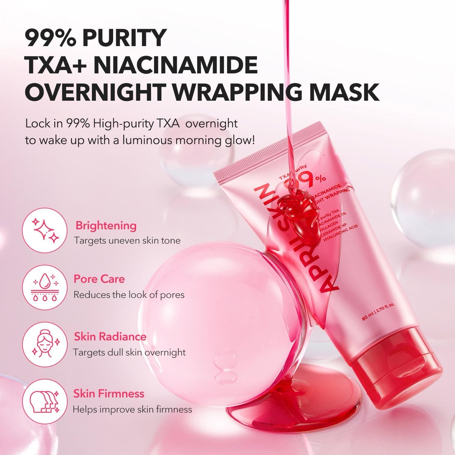 April Skin Tranexamic/Niacinamide Wrapping Mask.