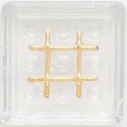 2.5" Number Sign (#) - Gold