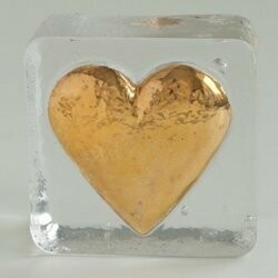 2.5" Heart - Gold