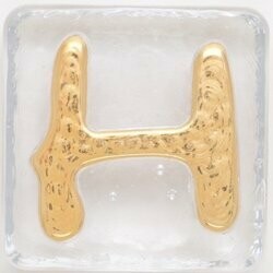 2.5" Letter H - Gold