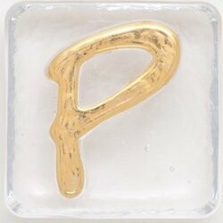 2.5" Letter P- Gold