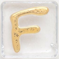 2.5" Letter F - Gold
