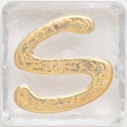 2.5" Letter S- Gold