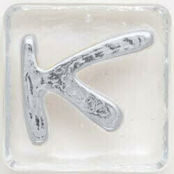 2.5" Letter K - Platinum