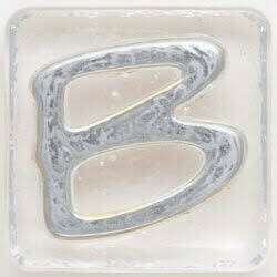 2.5" Letter B - Platinum