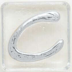 2.5" Letter C - Platinum