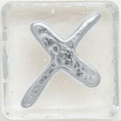 2.5" Letter X - Platinum