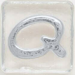 2.5" Letter Q - Platinum