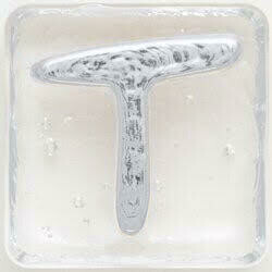 2.5" Letter T - Platinum