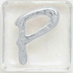 2.5" Letter P - Platinum