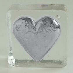 2.5" Heart - Platinum