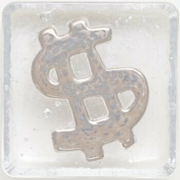 3" Money Sign ($) - Platinum