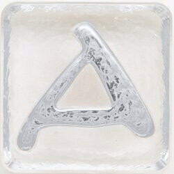 2.5" Letter A - Platinum