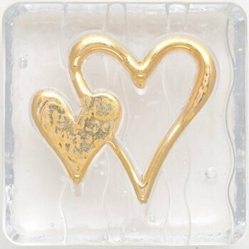 Double Heart - Gold