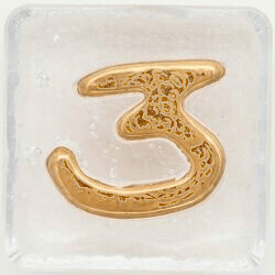 2.5" Number 3 - Gold
