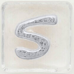 2.5" Number 5 - Platinum