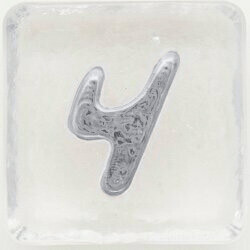 2.5" Number 4 - Platinum