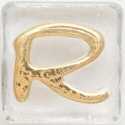2.5" Letter R- Gold