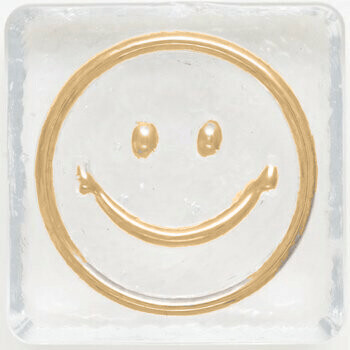 3" Happy Face - Gold