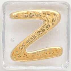 2.5" Letter Z- Gold