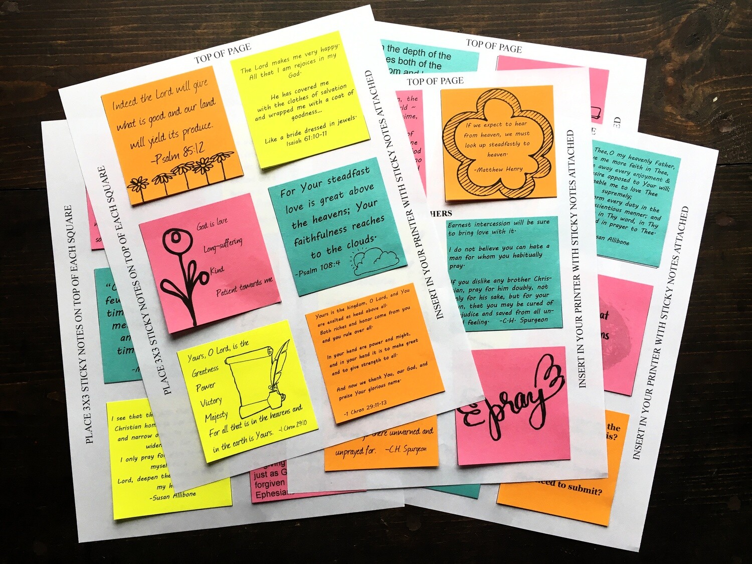 Prayer Binder Sticky Notes 1