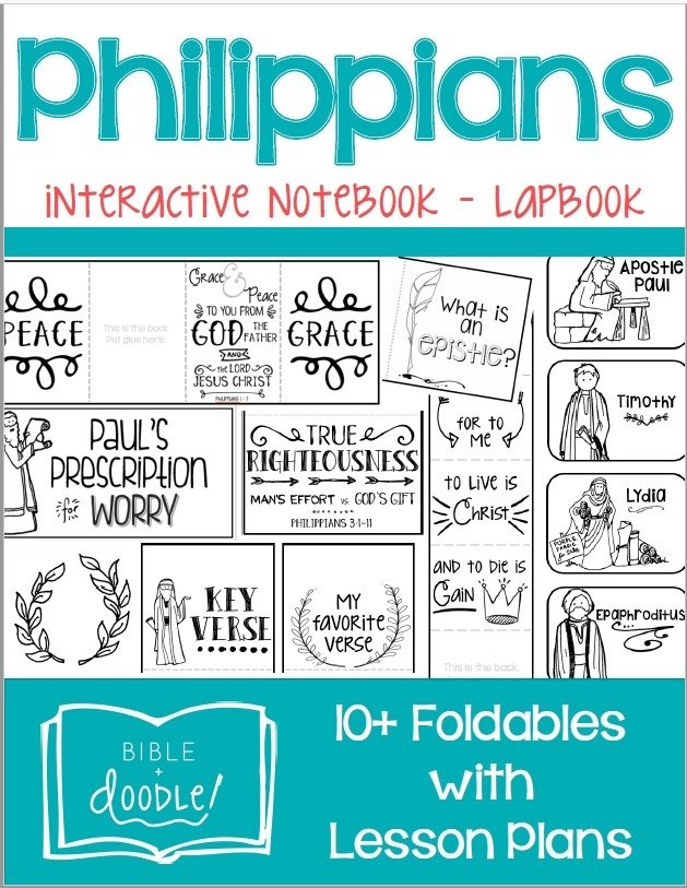 KIDS - Philippians Interactive Notebook Lapbook
