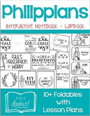 KIDS - Philippians Interactive Notebook Lapbook