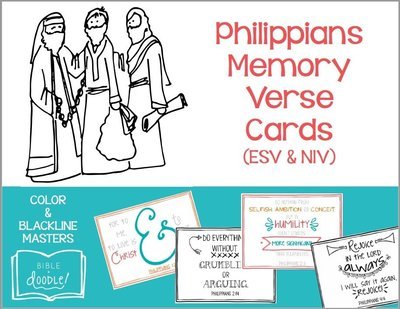 KIDS - Philippians Memory Verse Cards