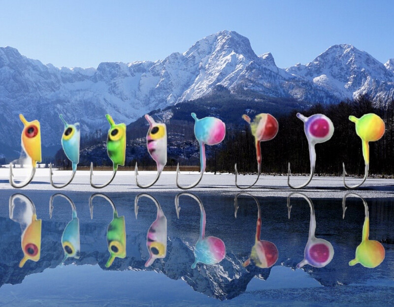 Tungsten Ice Jig Flat Belly Pac Man