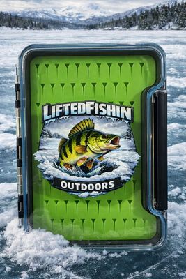 LF Ice Jig Box With Ice Perch