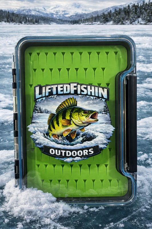 LF Ice Jig Box With Ice Perch