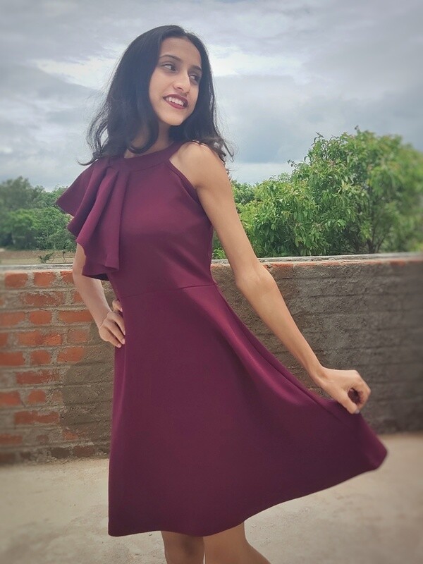 Solid Short Dress
