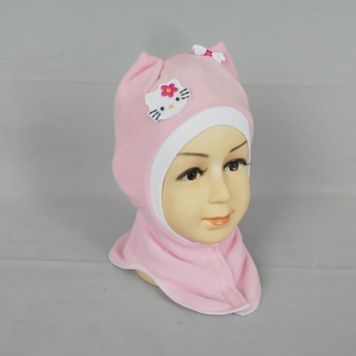 Шапочка-шлем для девочки КИТТИ, светло-розовый