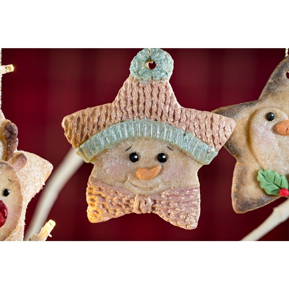 Drukvorm ster sneeuwman