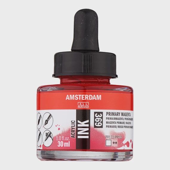 Acrylinkt fles 30 ml Primairmagenta 369