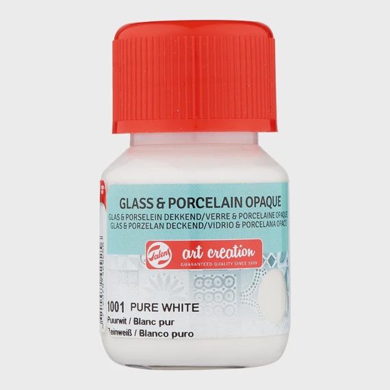 Glass & Porcelain Dekkend Fles 30 ml Puurwit 1001