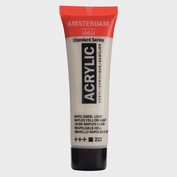 Standard Series acrylverf tube 20 ml Napelsgeel Licht 222