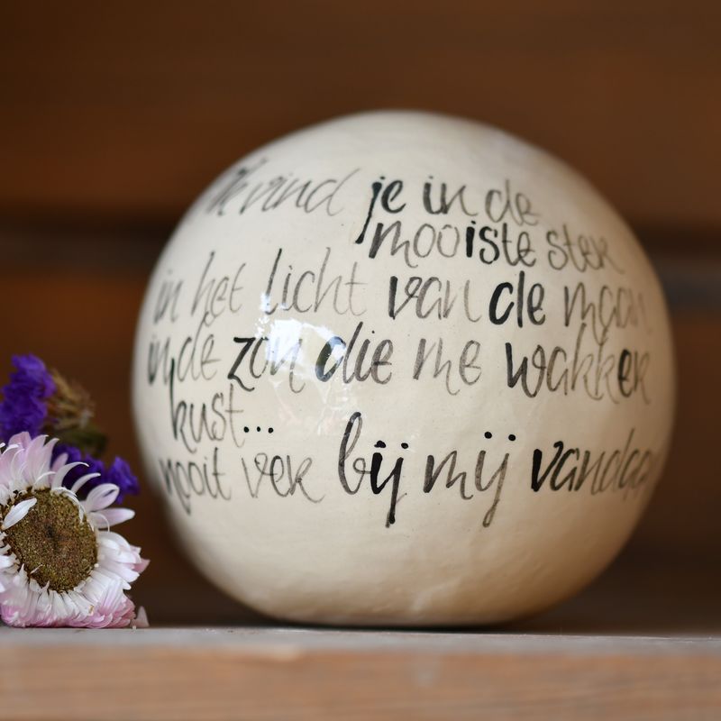 Urn willow: Ik vind je in de mooiste ster...