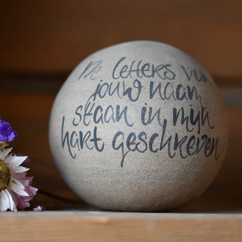 Urn willow: De letters van jouw naam...