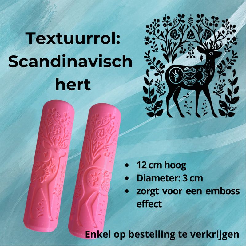 Textuurrol: Scandinavisch hert